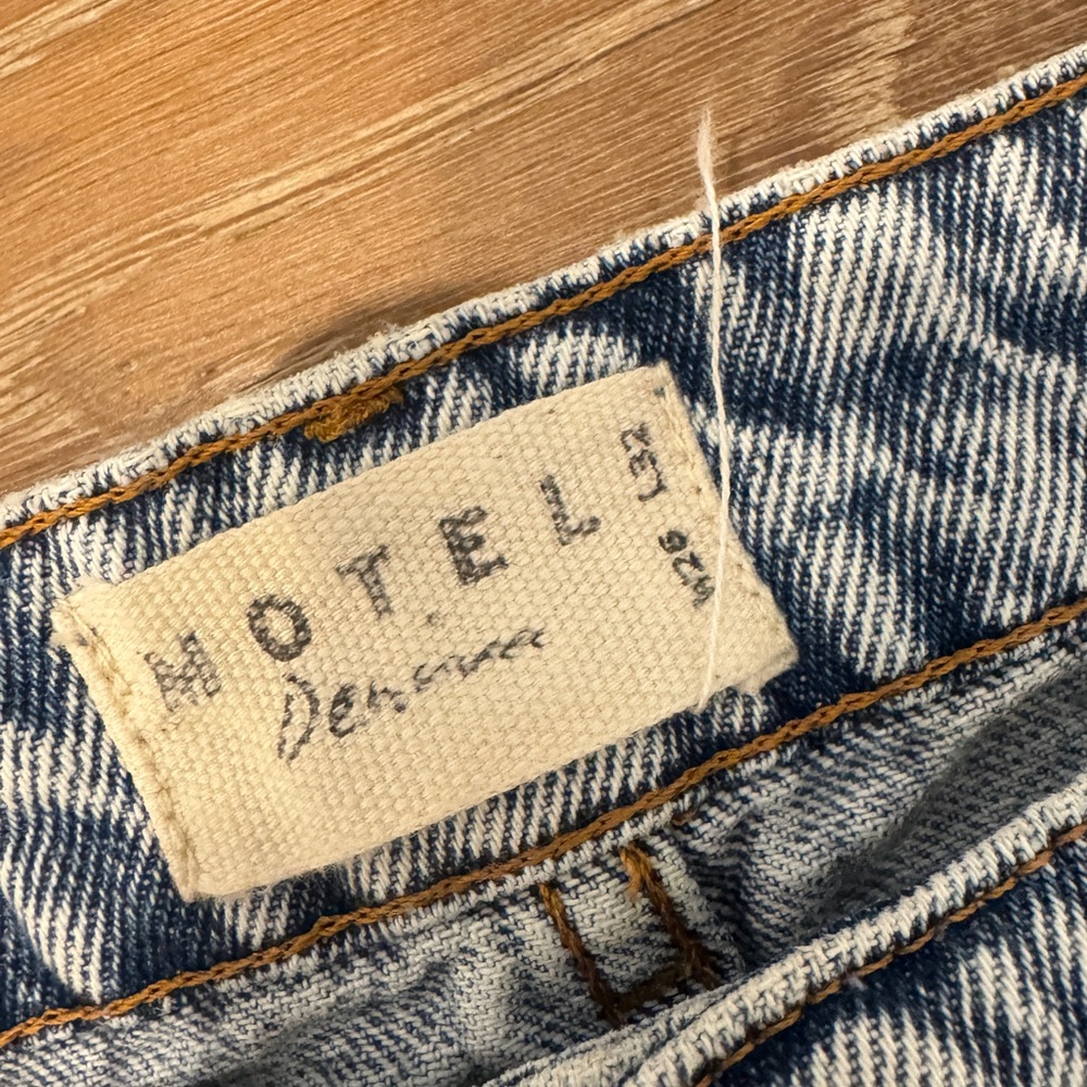 Motel Rocks Low Rise Light Wash Jeans - Picture 3 of 3